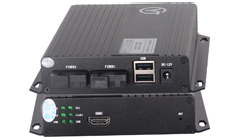 HDMI+鼠标/键盘光端机 传输通道（光纤+网络）